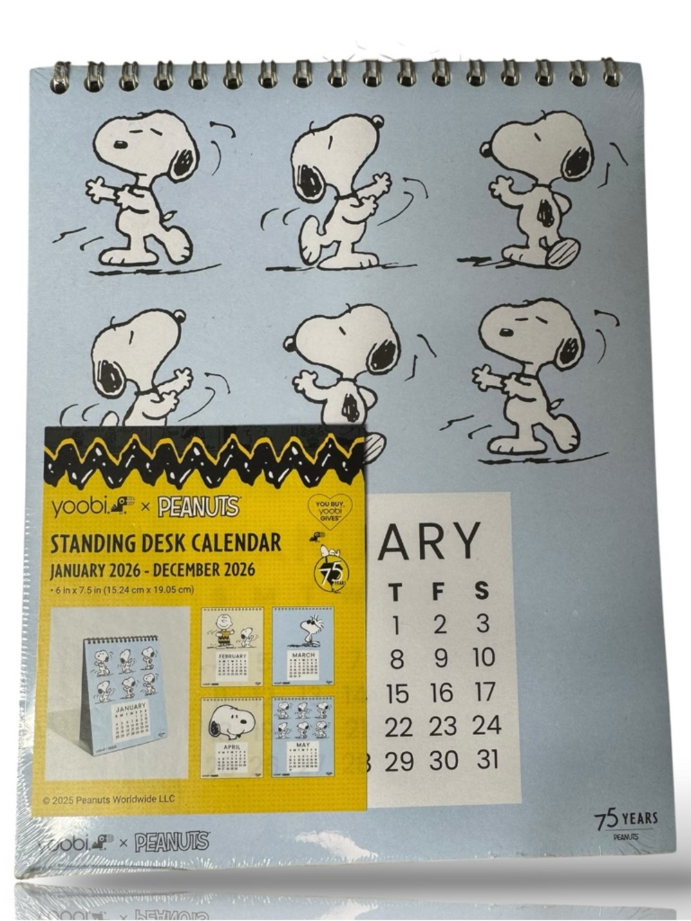 Peanuts Standing Desk Calendar - half off 😂